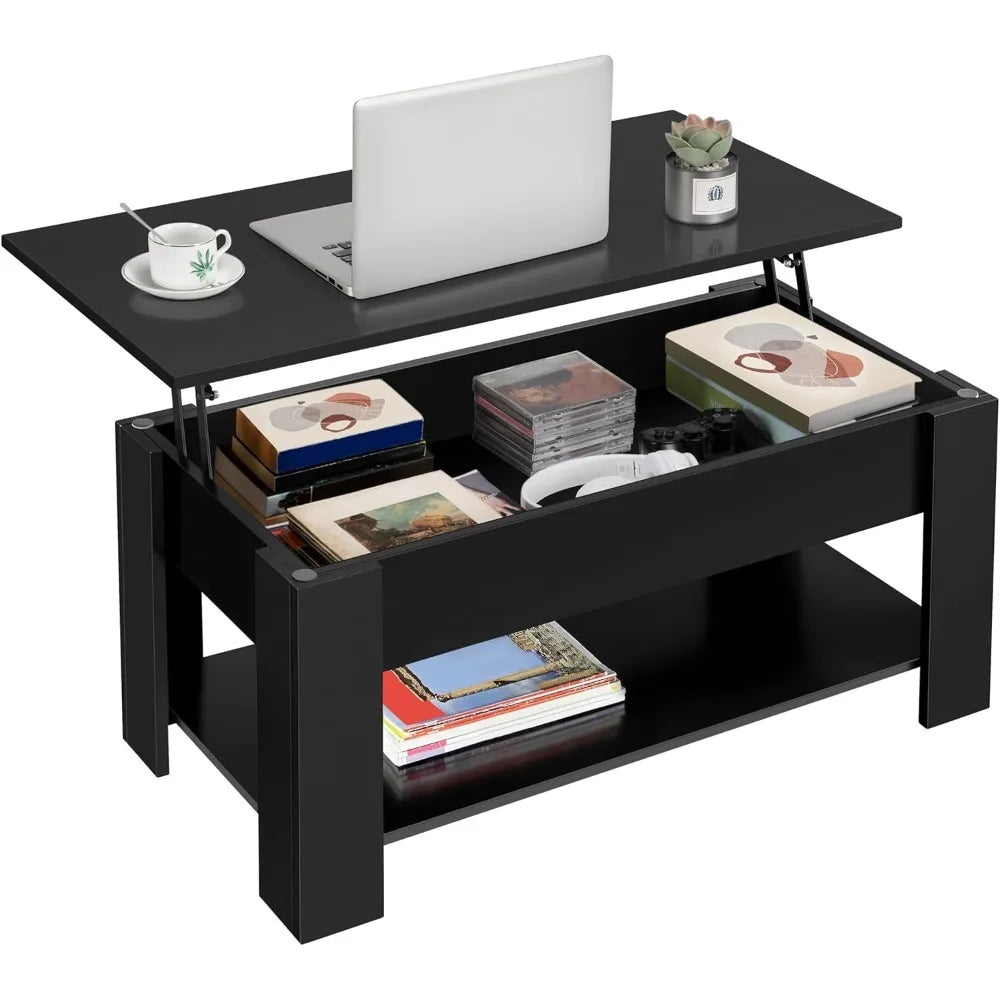 Lift Top Coffee Table with Hidden Compartment