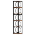 Rustic Corner Bookshelf (67 inch Tall)