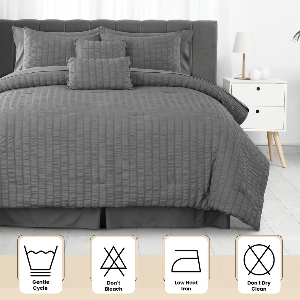 10 Piece Comforter Set Bed in a Bag