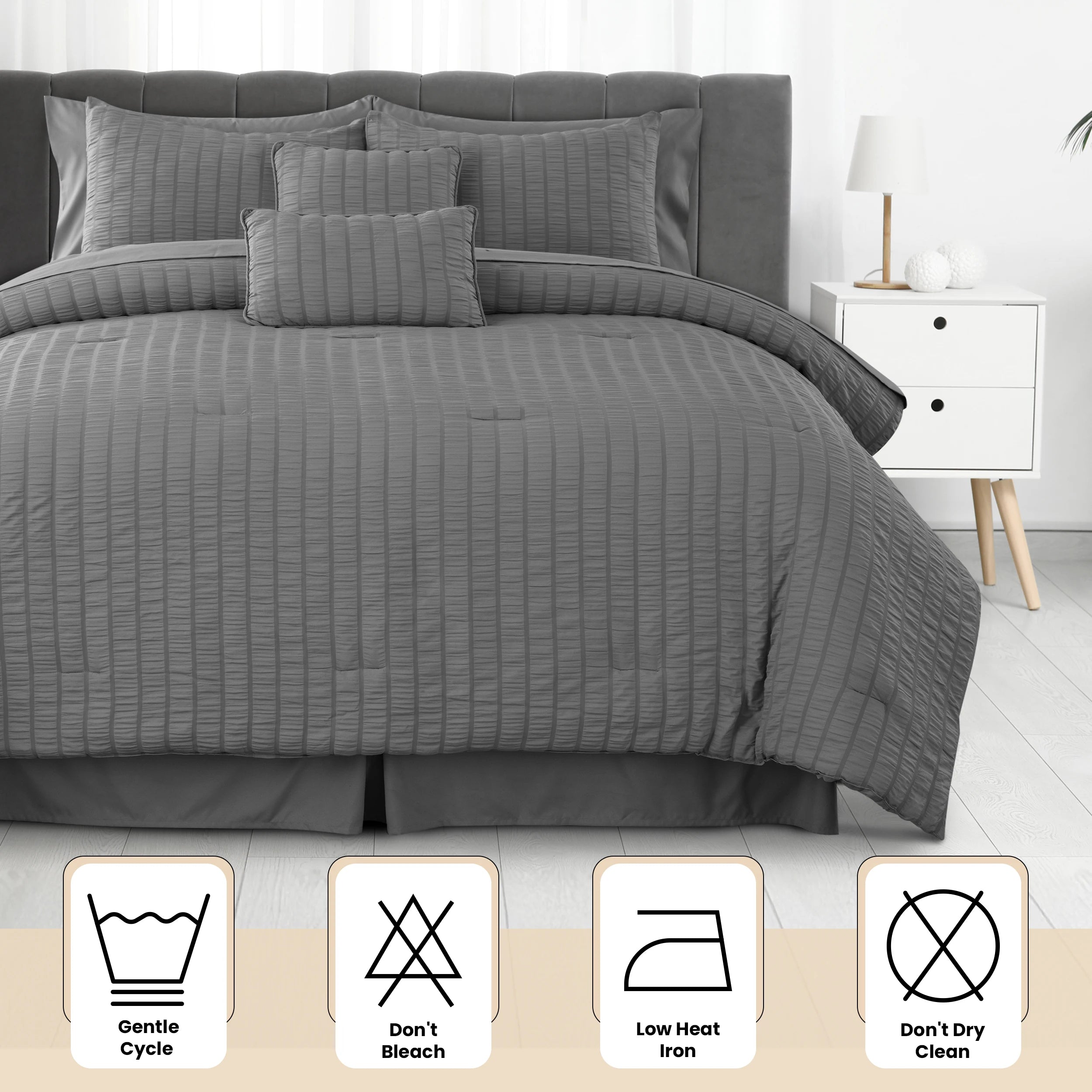 10 Piece Comforter Set Bed in a Bag