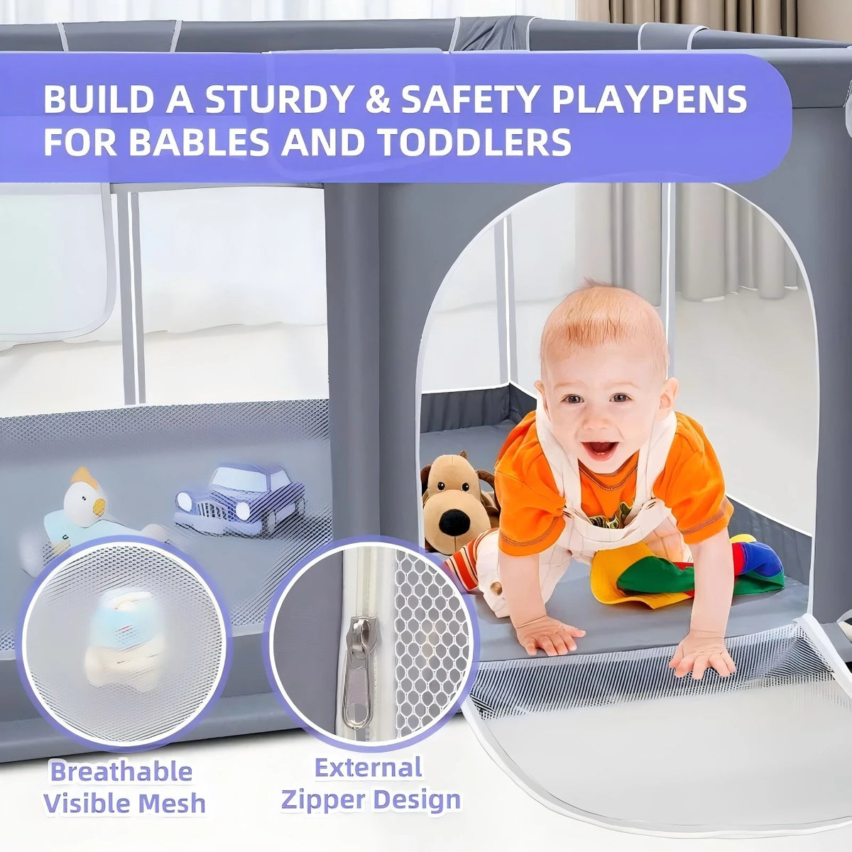 Extra Large Indoor/Outdoor Baby Playpen
