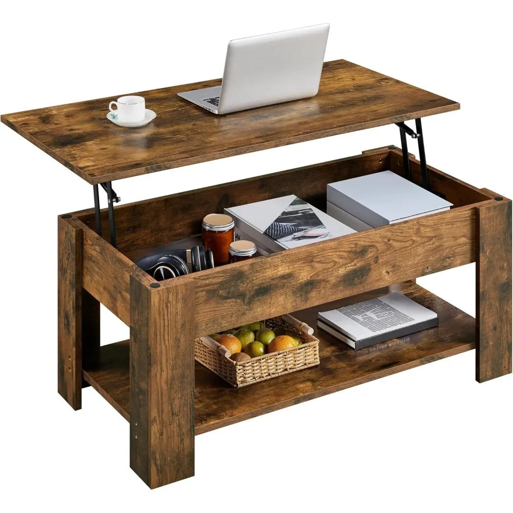 Lift Top Coffee Table with Hidden Compartment