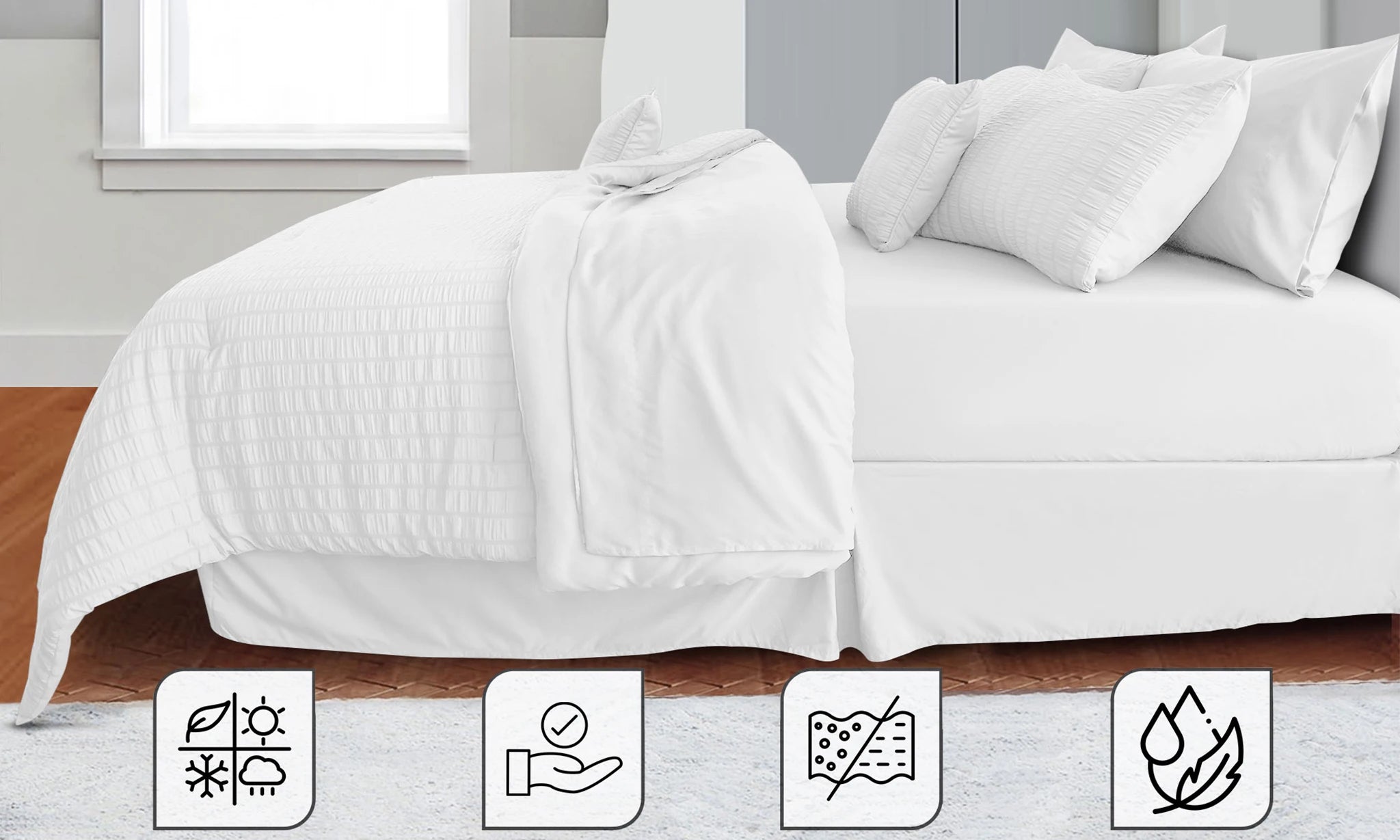 10 Piece Comforter Set Bed in a Bag