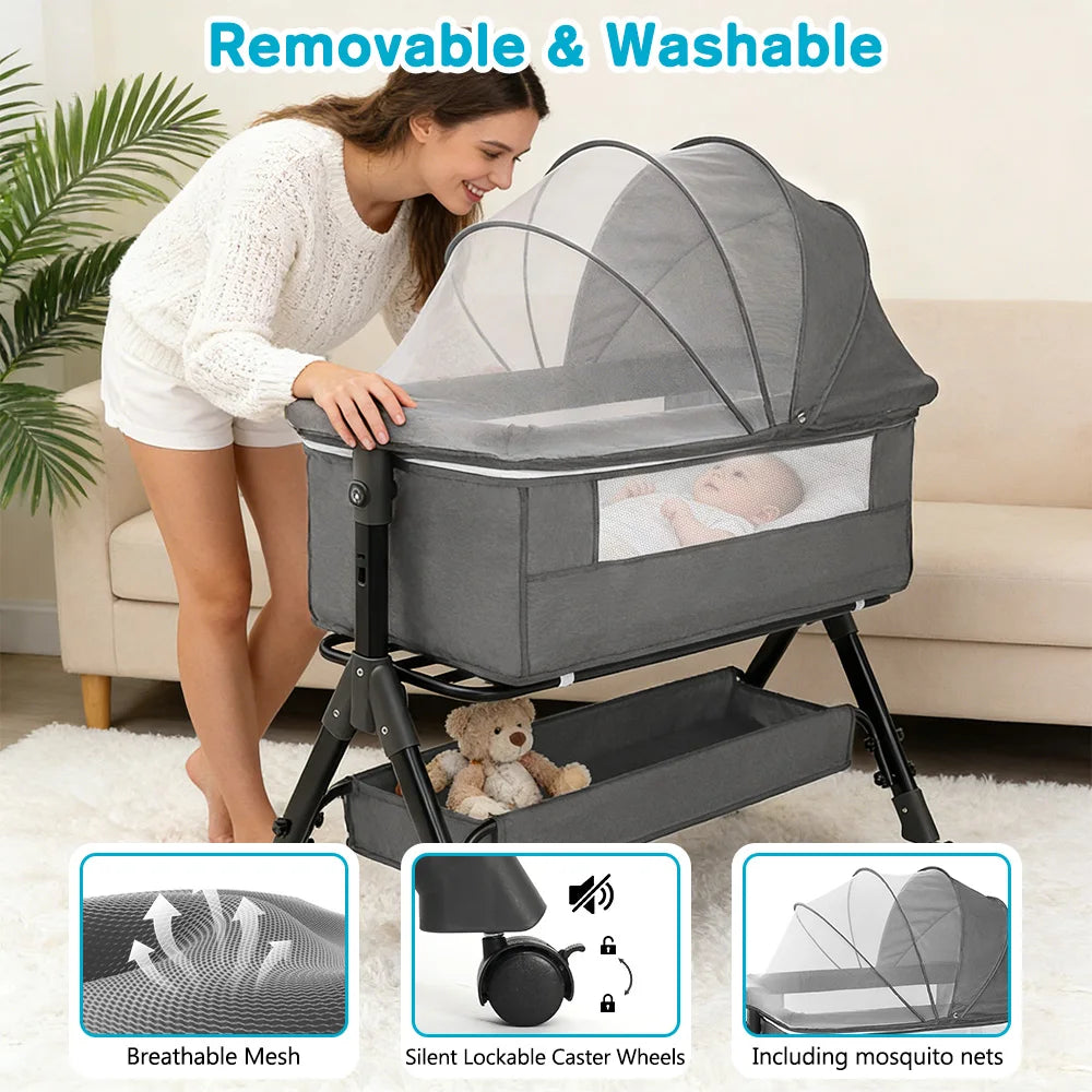 3 in 1 Baby Bassinet Bedside Sleeper