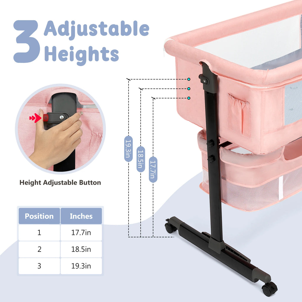 Foldable Portable Bedside Crib