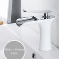Black Basin Faucets Waterfall Bathroom Faucet Single handle Basin Mixer Tap Bath  Faucet Brass Sink Water Crane Silver 6009