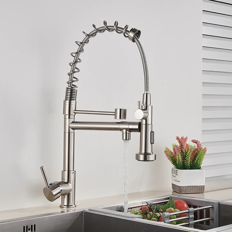 Kitchen Faucet Single Handle Pull Down