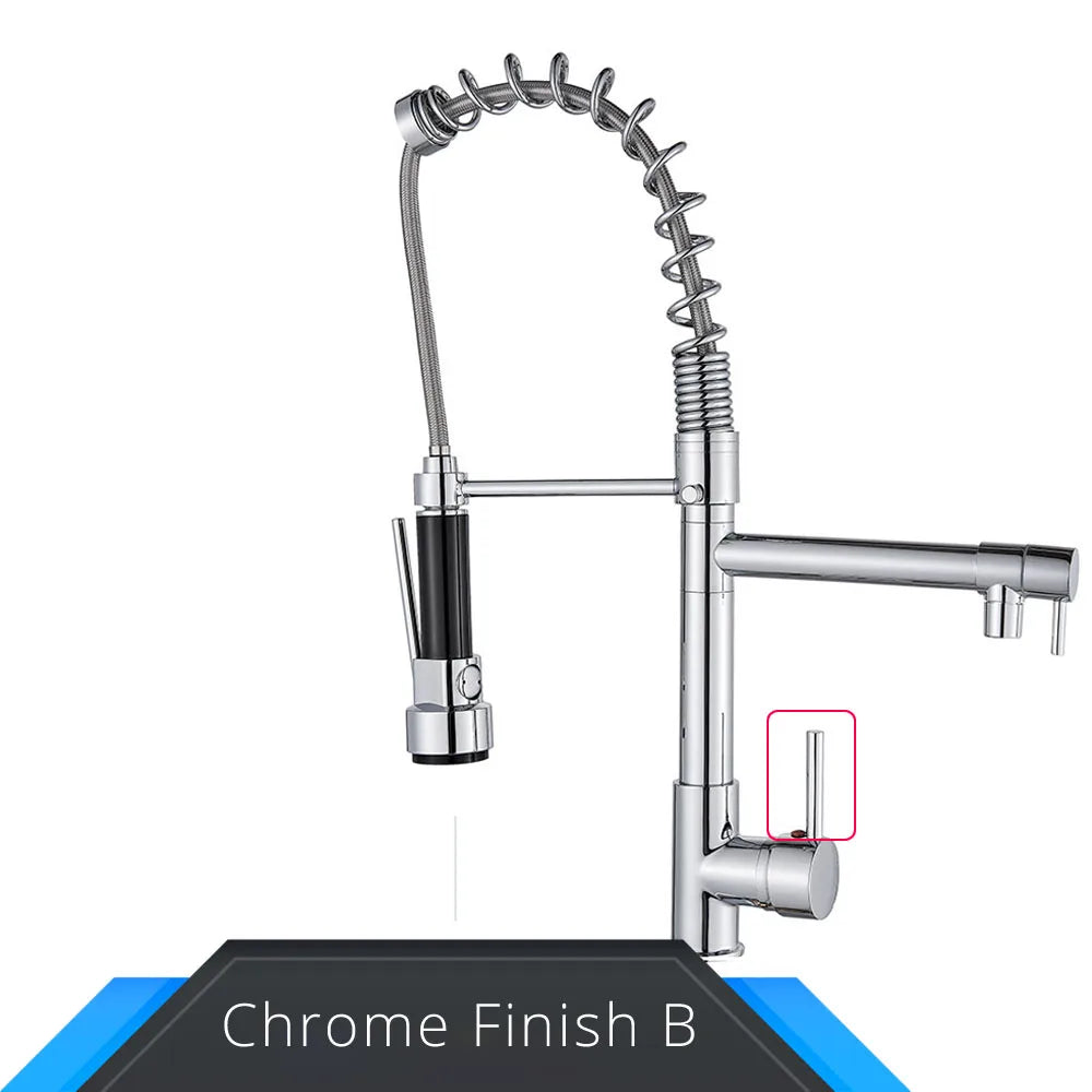 Spring Pull Down Kitchen Faucet