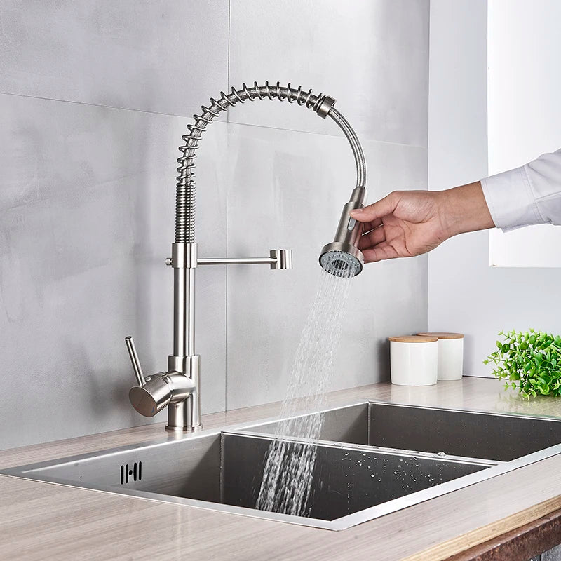 Pull Down Kitchen Faucet