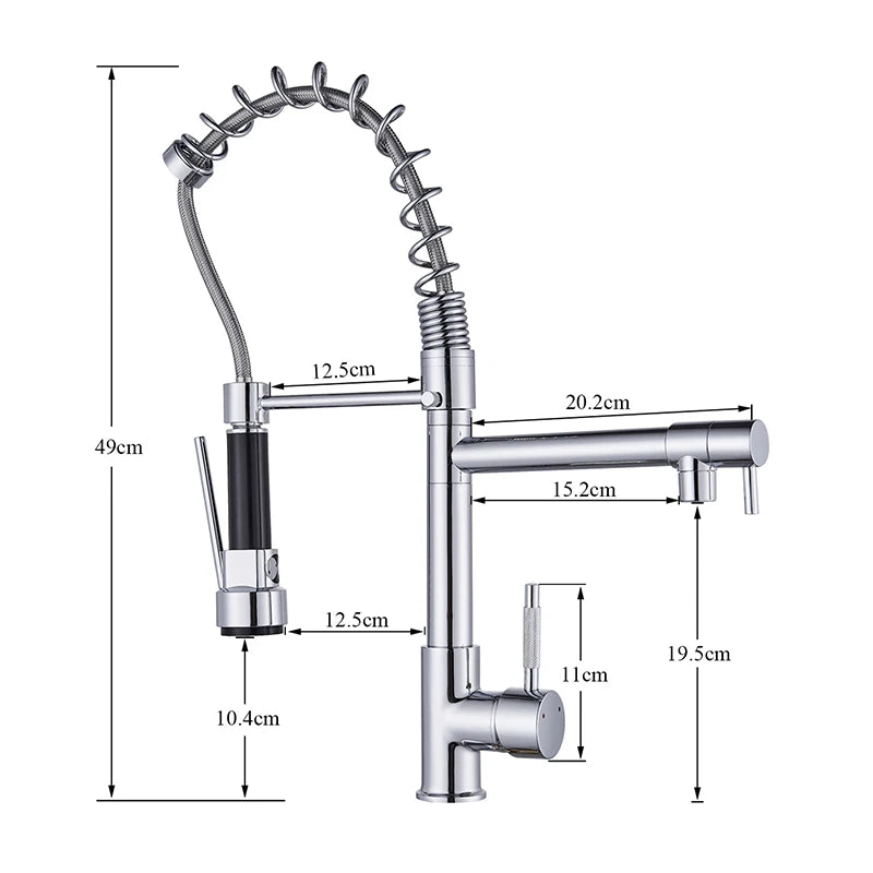 Kitchen Faucet Single Handle Pull Down