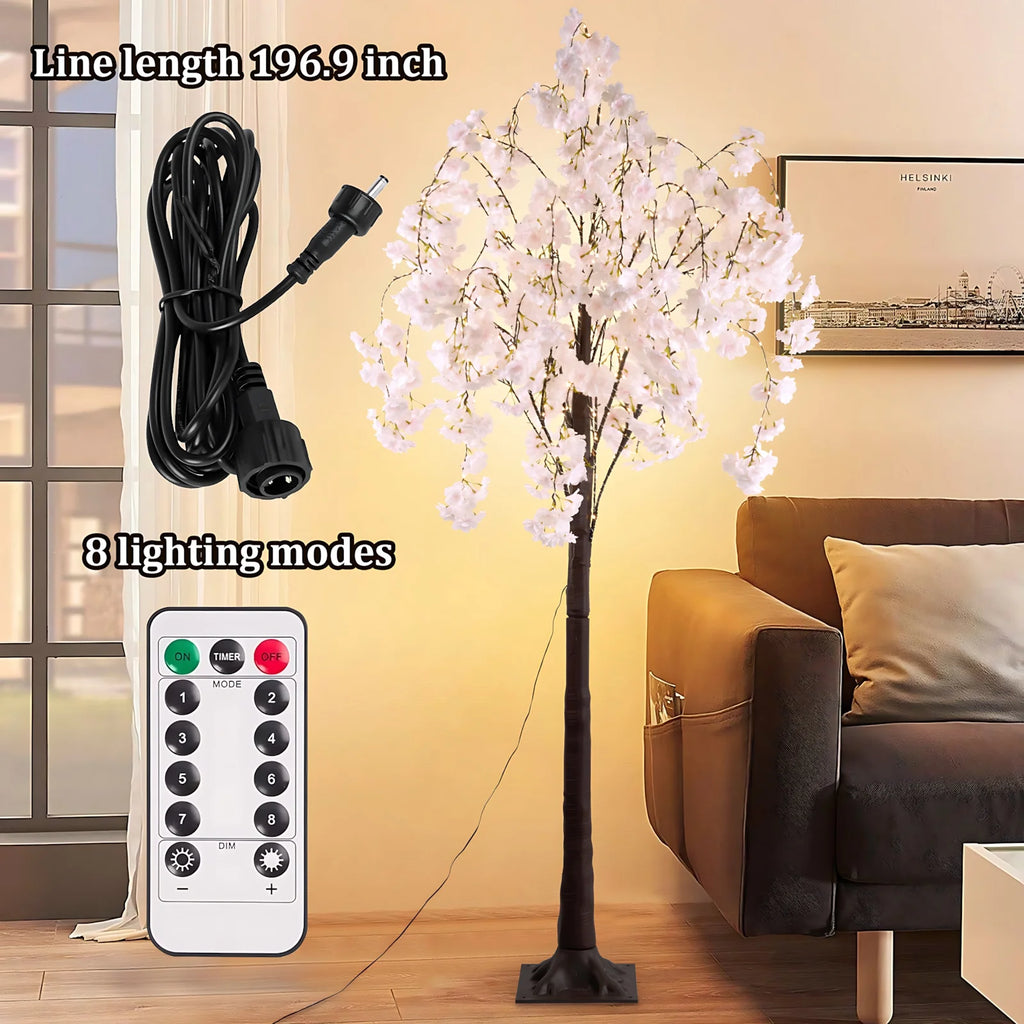 Cherry Blossom 6ft Lighted Tree