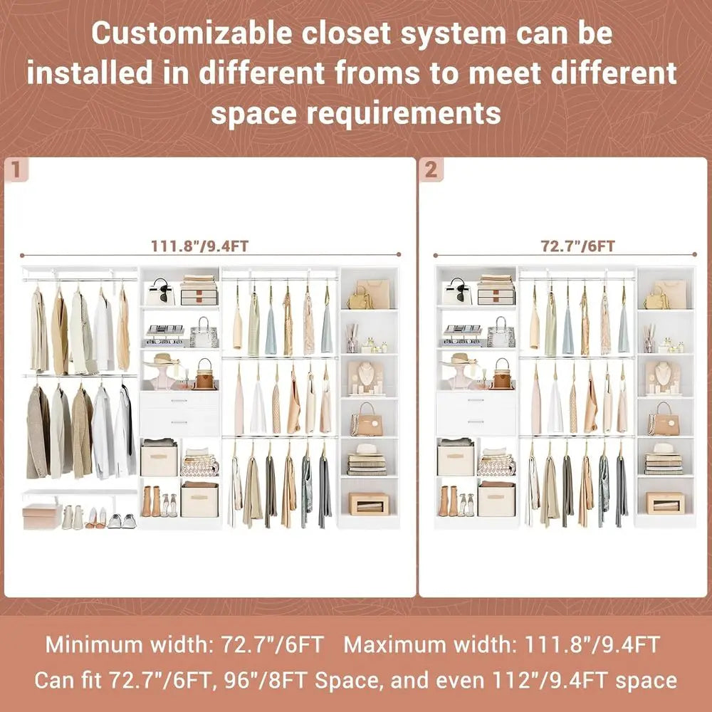 Wooden Closet Organizer System