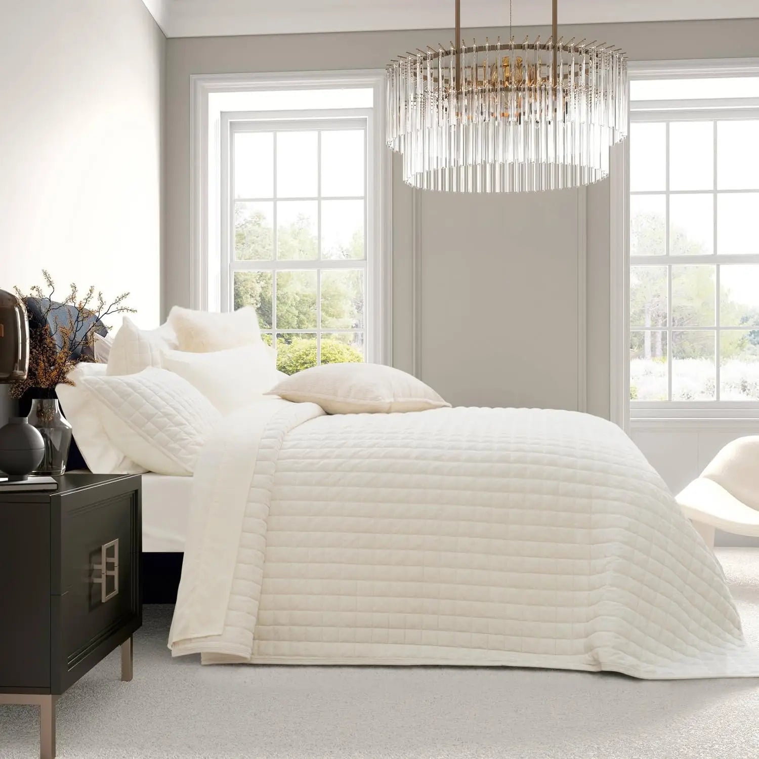 King Size Velvet Quilt Set