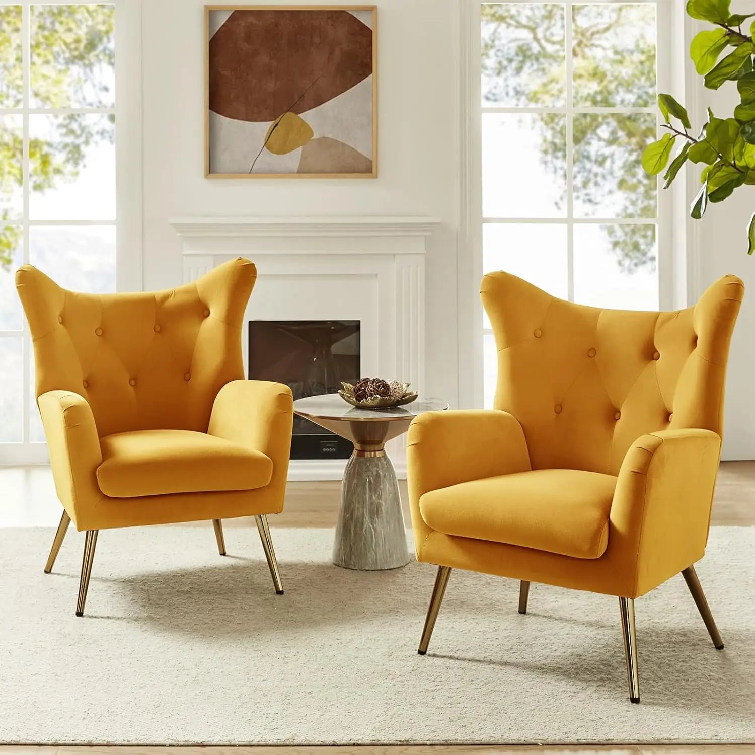 Modern Wingback Arm Chair