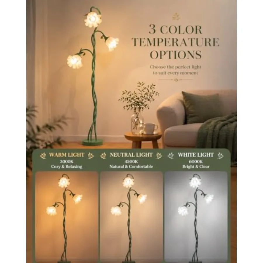 Vintage Flower Floor Lamp
