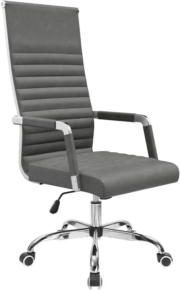 Ribbed High Back Office Chair
