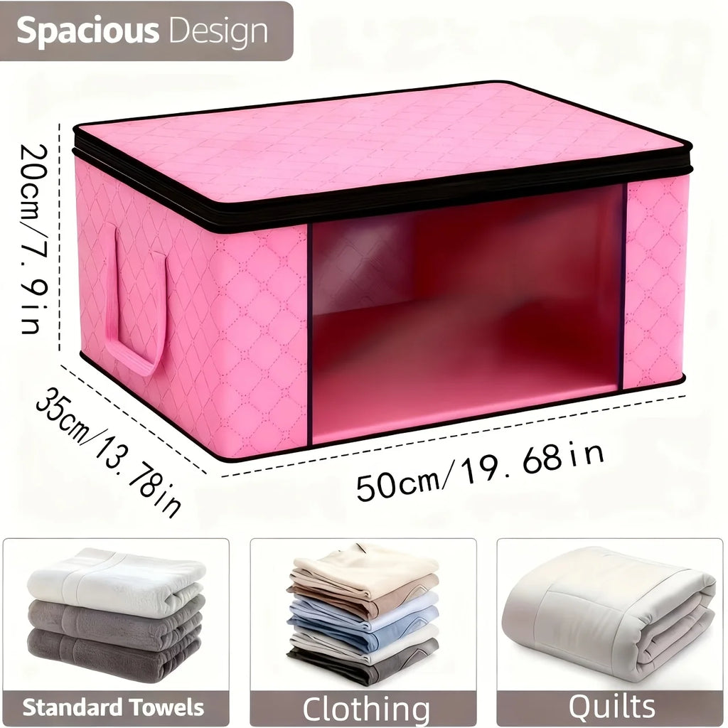 Foldable Storage Boxes with Windows (6 Large)