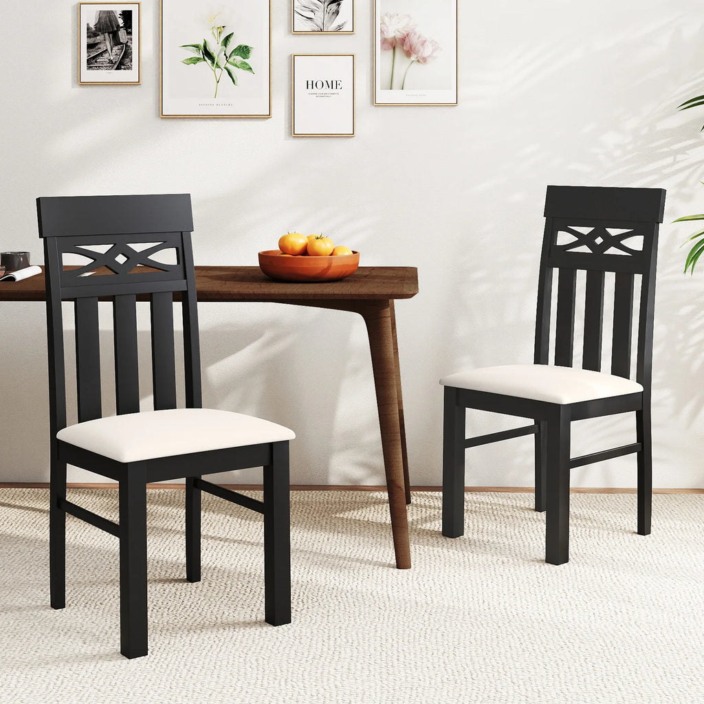 High Back Dining Room Chairs (Set of 2)