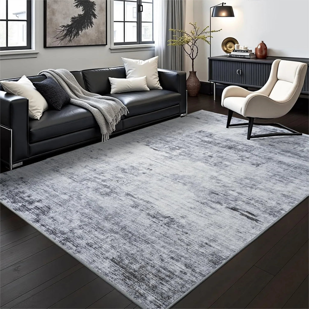 Abstract Washable Area Rug