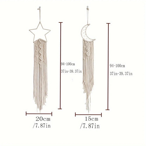 2pcs Star and Moon Room pendant