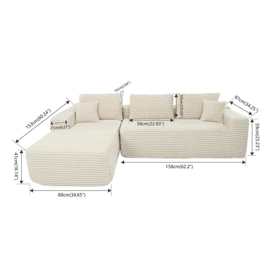 L Shape Modular Sectional Couch
