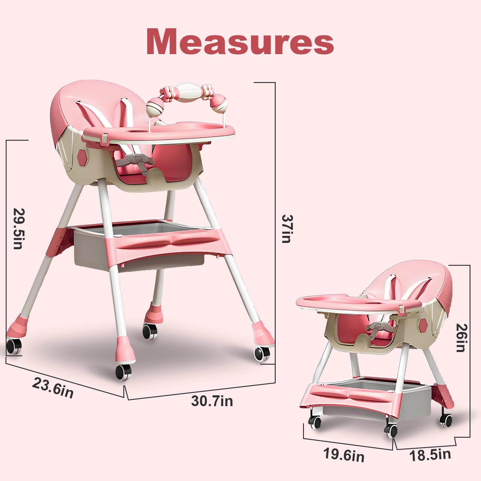 Foldable Baby High Chair