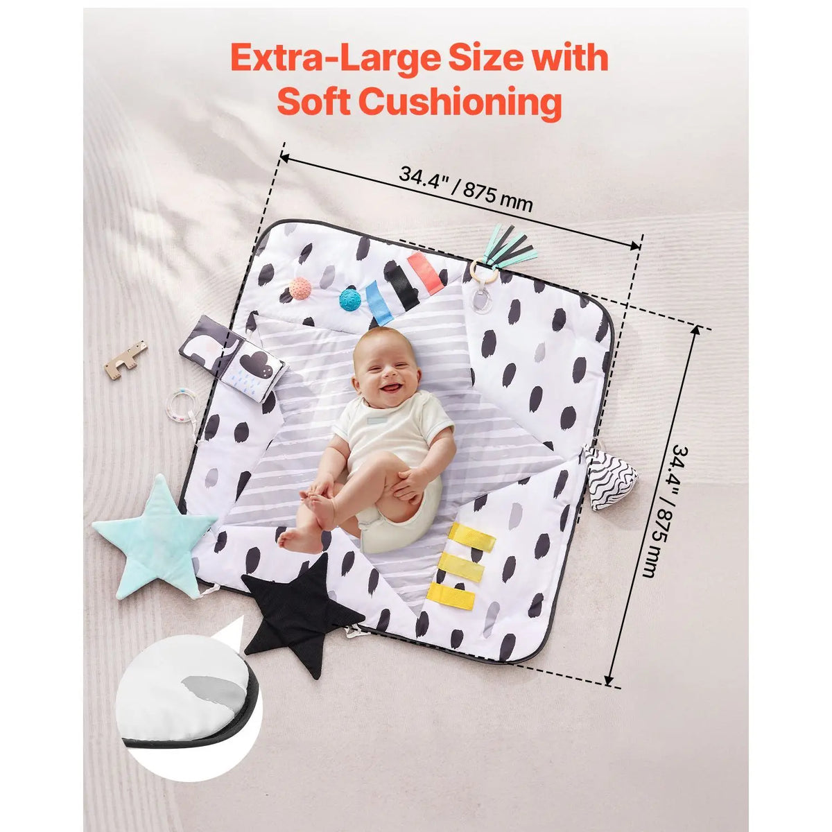 Tummy Time Baby Play Gym Mat