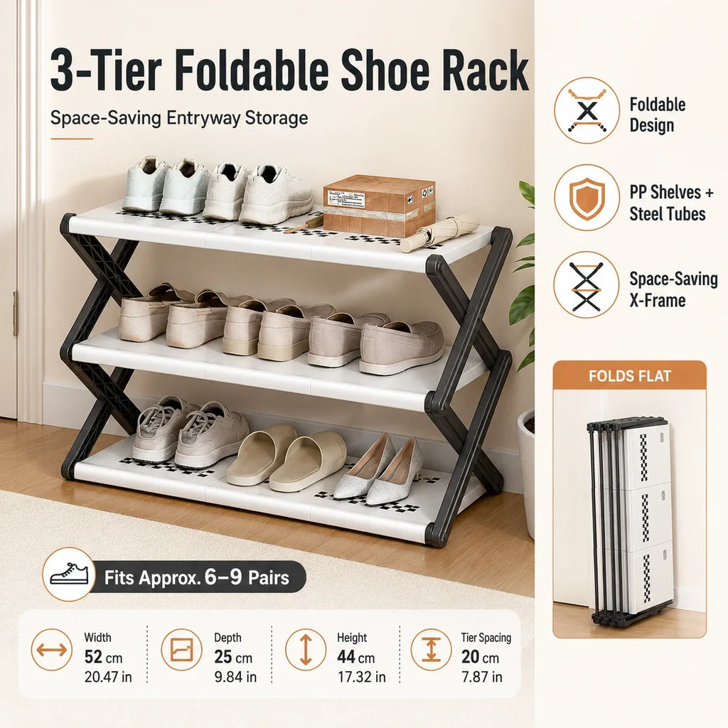 Foldable Shoe Rack