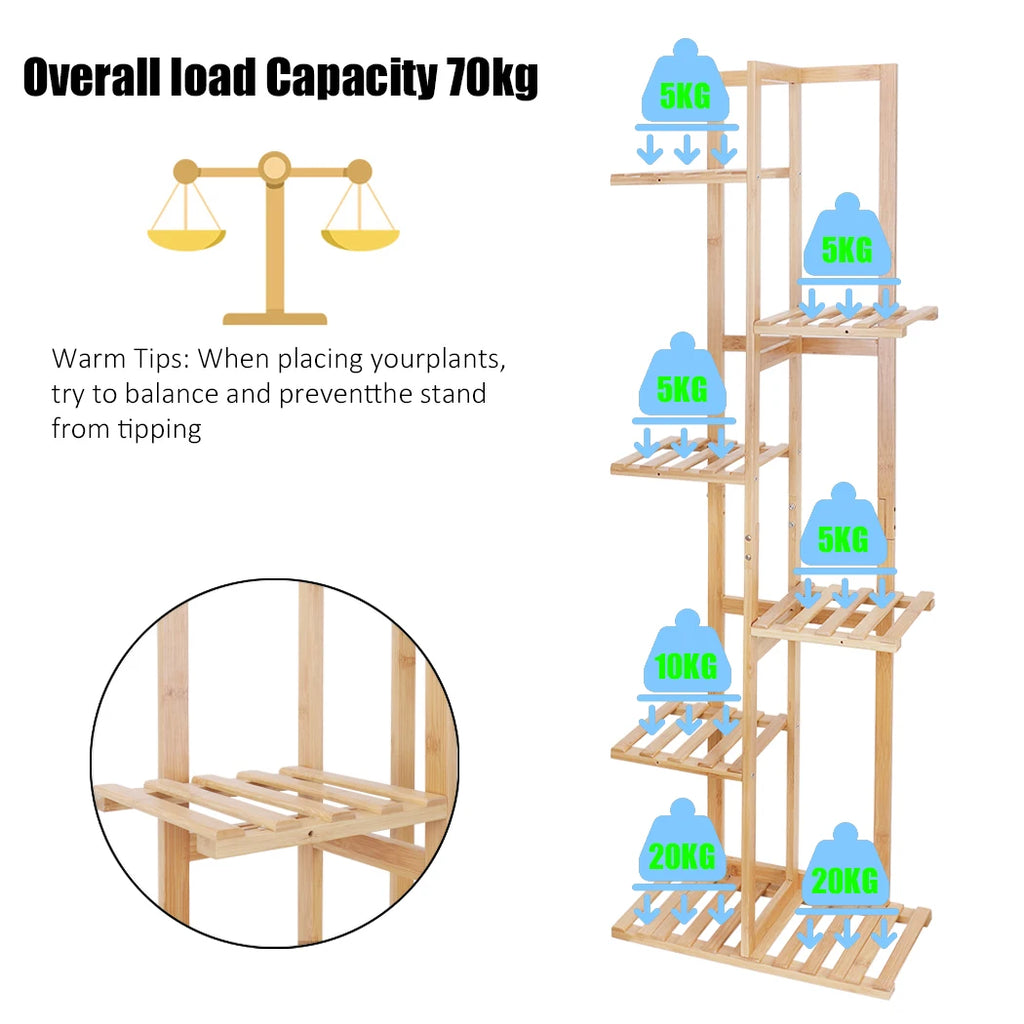 Tall Corner Plant Stand