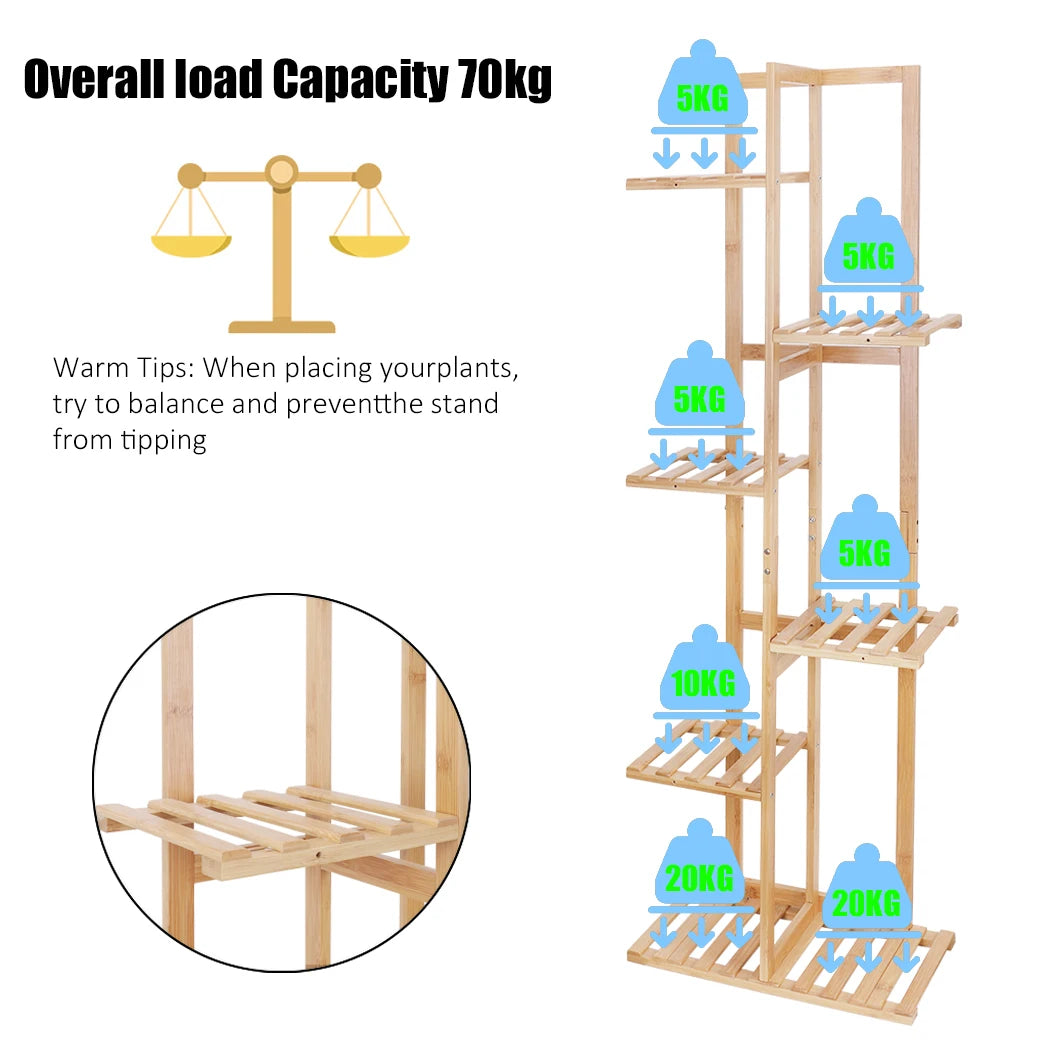 Tall Corner Plant Stand