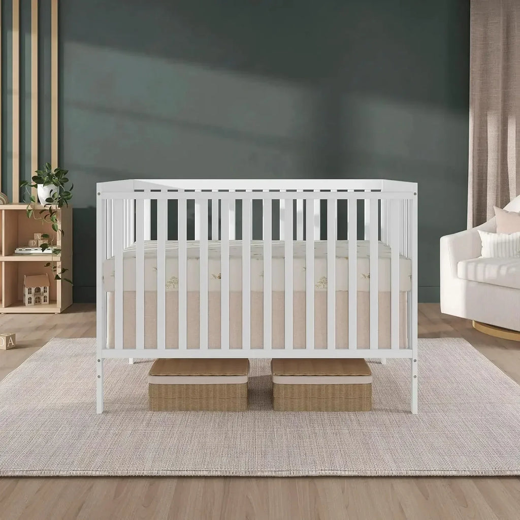 5-in-1 Convertible Full-Size Baby Crib