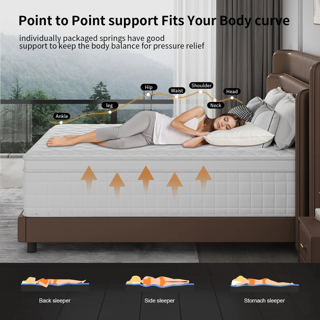 Superior Firm Hybrid Mattress In A Box - Twin/Full/Queen/King