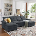U Shaped Sectional Sofa with Double Chaise