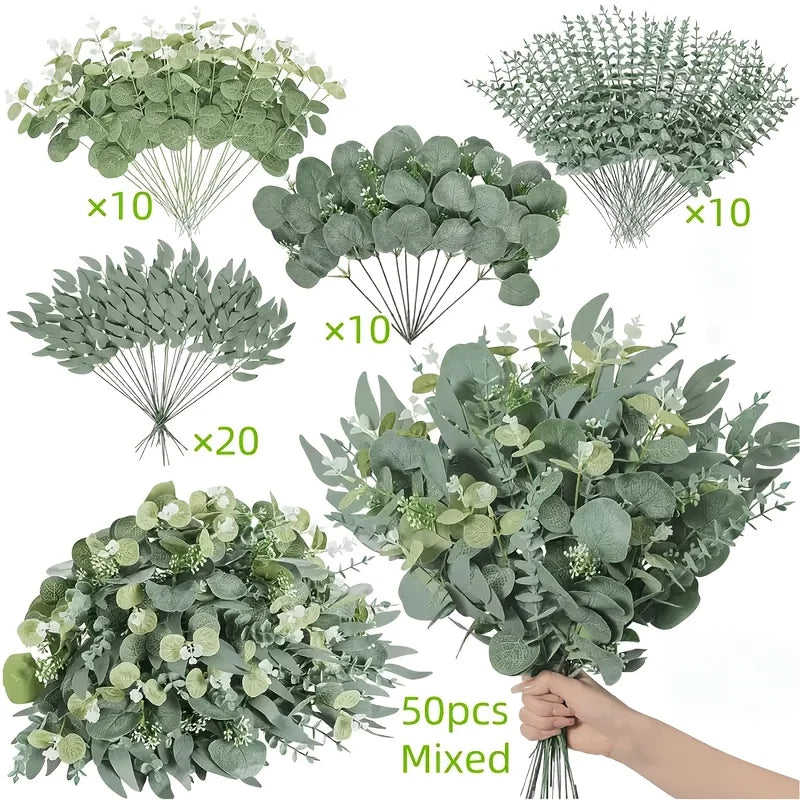 50PCS Artificial Flowers Bouquets