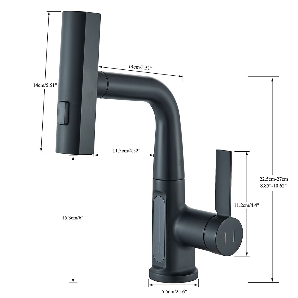 White Rainfall Basin Faucet