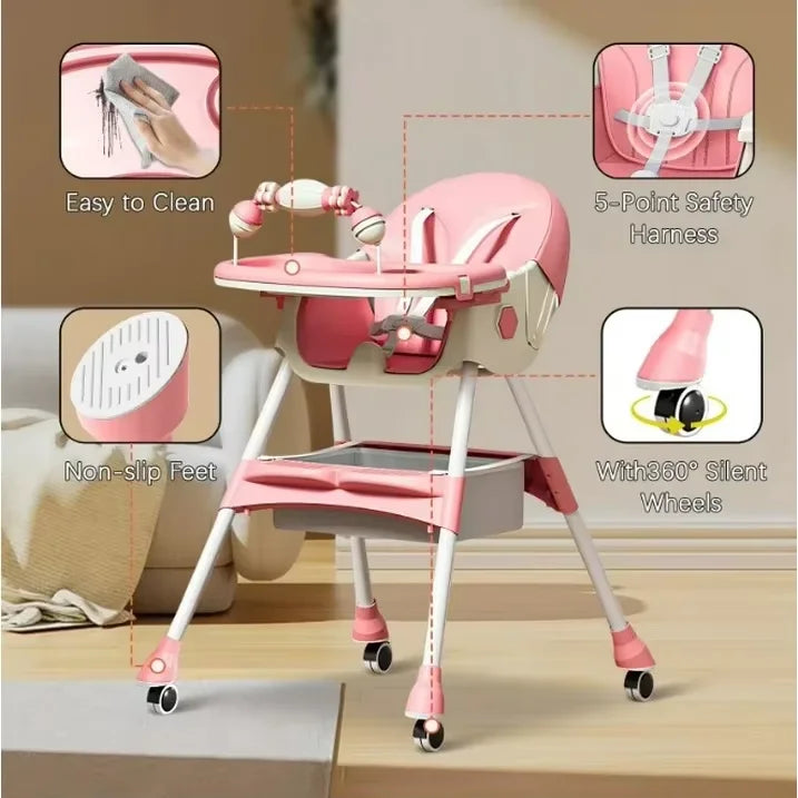 Foldable Baby High Chair