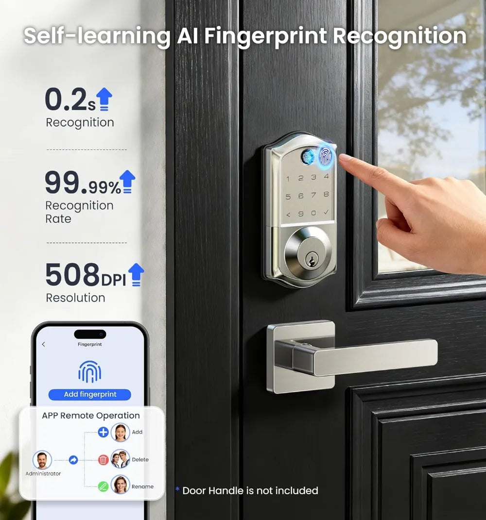 Wi-Fi Keyless Entry Smart Door Lock,