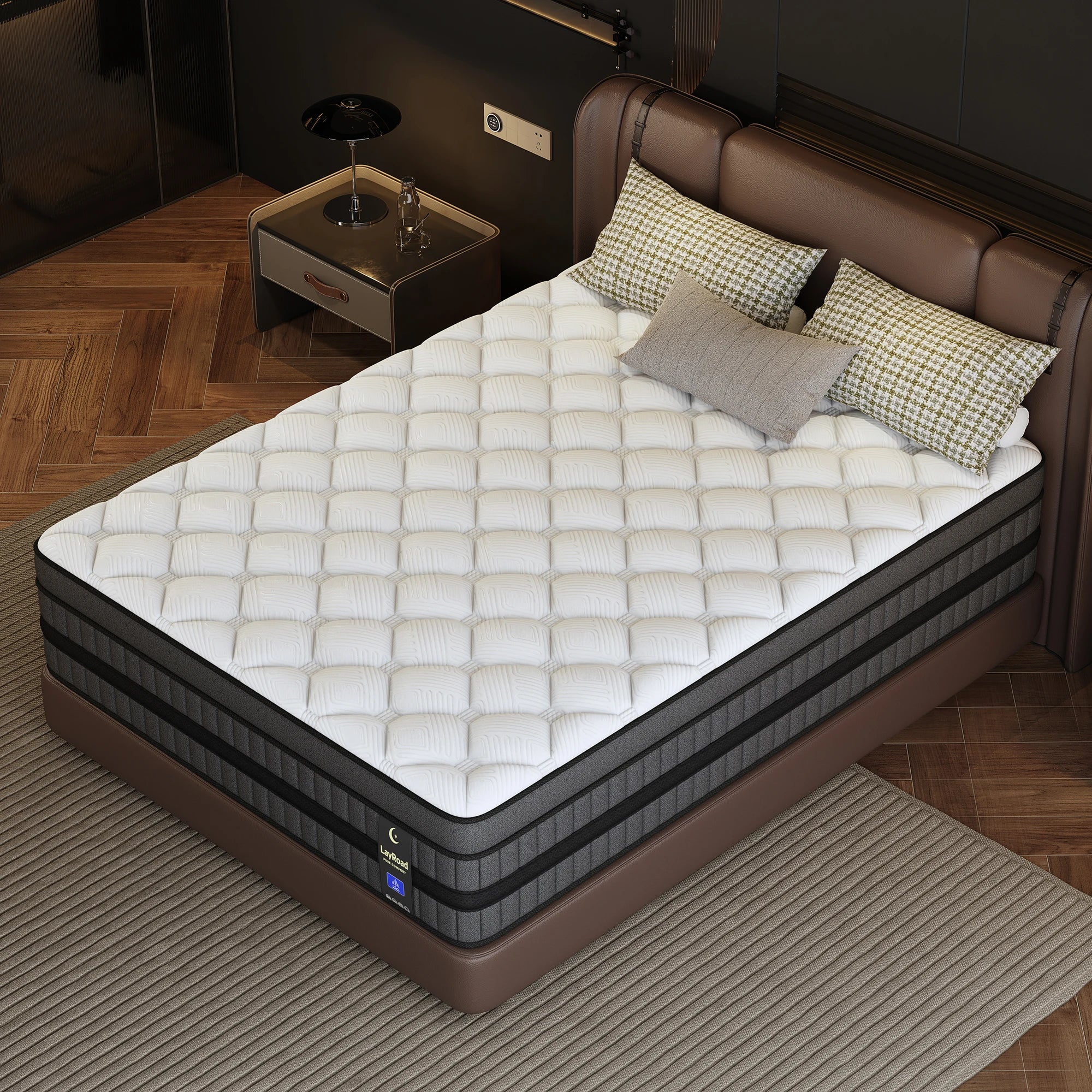 Full-Size Hybrid Mattress 12/14-Inch Medium Firm Gel Memory Foam