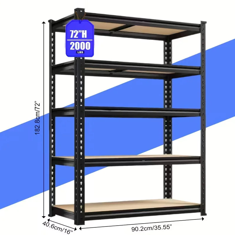 Adjustable Metal Double Layer Column Shelving
