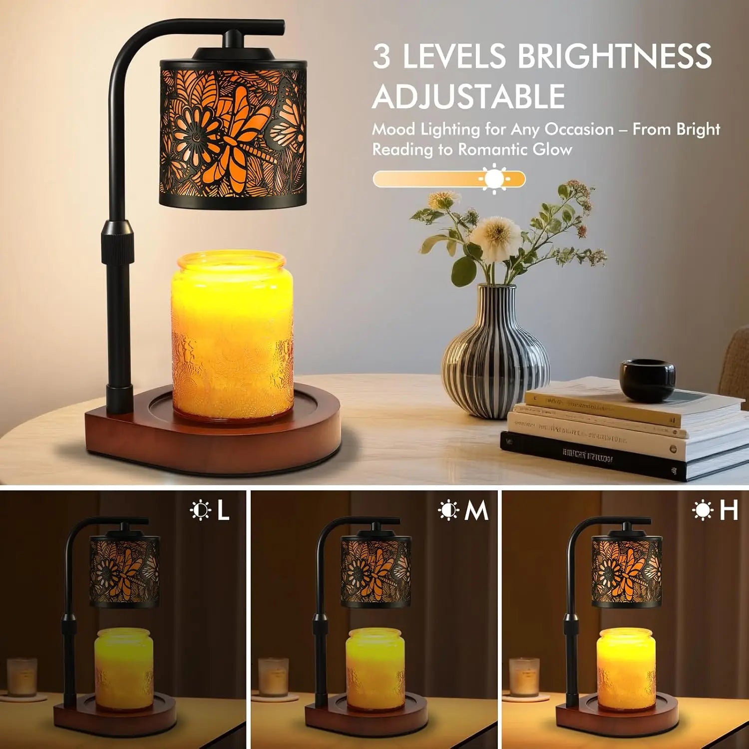 Candle Warmer Lamp with Timer & Dimmer