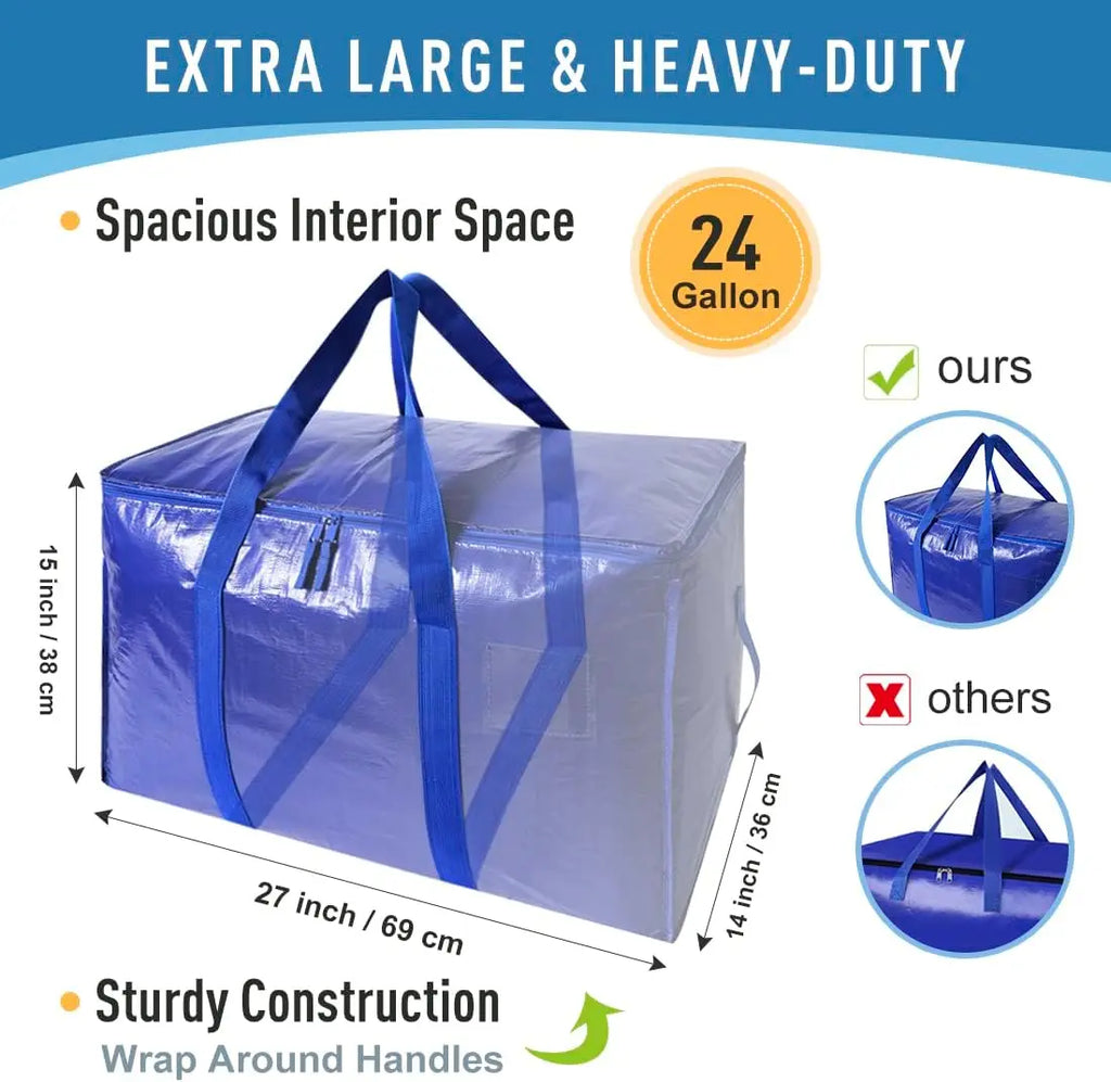 6 Pack Extra Large Moving/Storage Bags