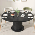 Modern Farmhouse Expandable Round Dining Table