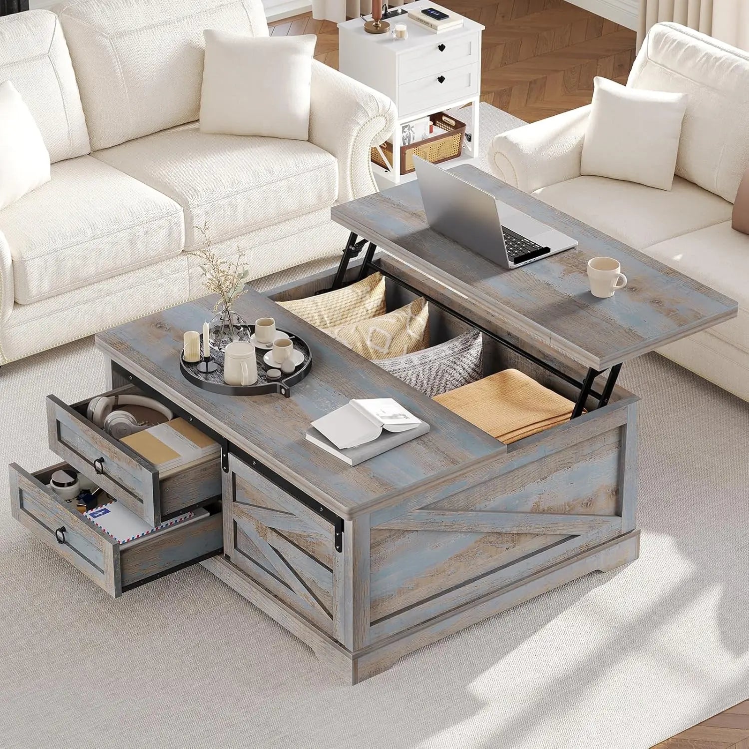 Lift Top Coffee Table with Storage