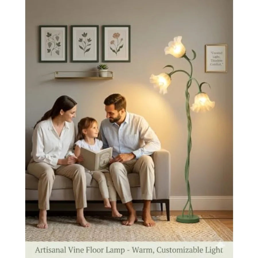 Vintage Flower Floor Lamp