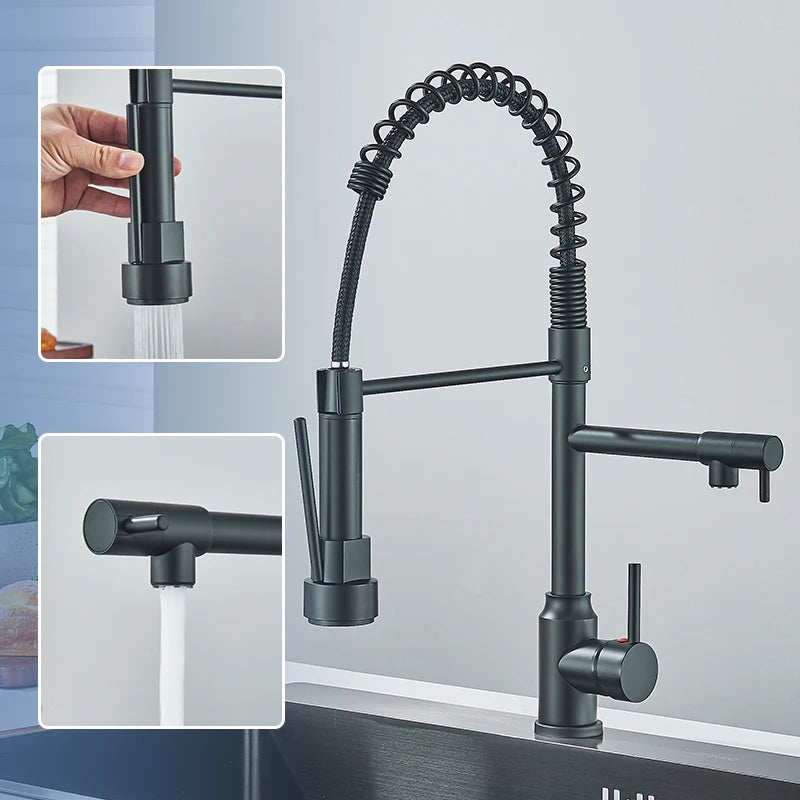 Kitchen Faucet Spring Pull Down Sprayer