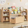 Kids Reading Nook Bench and Bookshelf