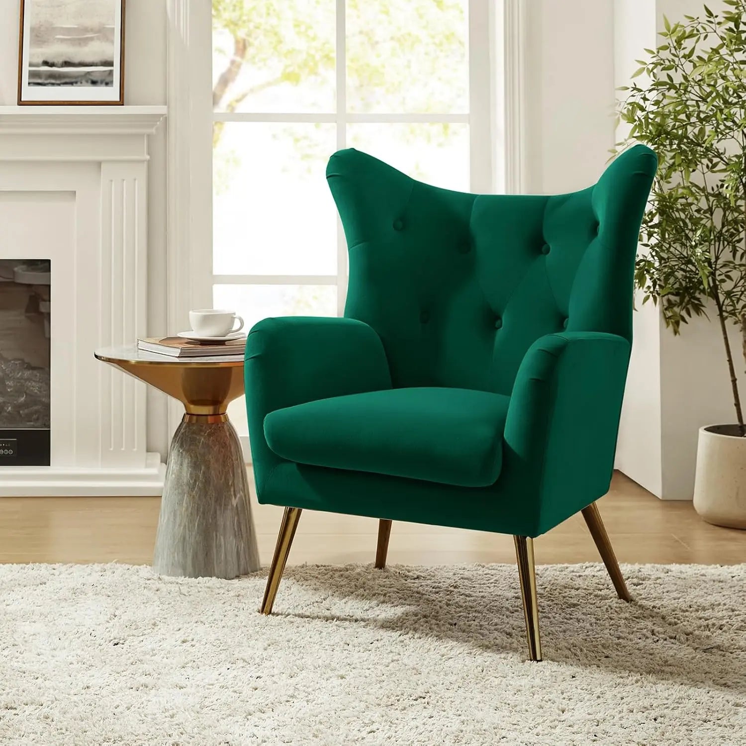 Modern Wingback Arm Chair