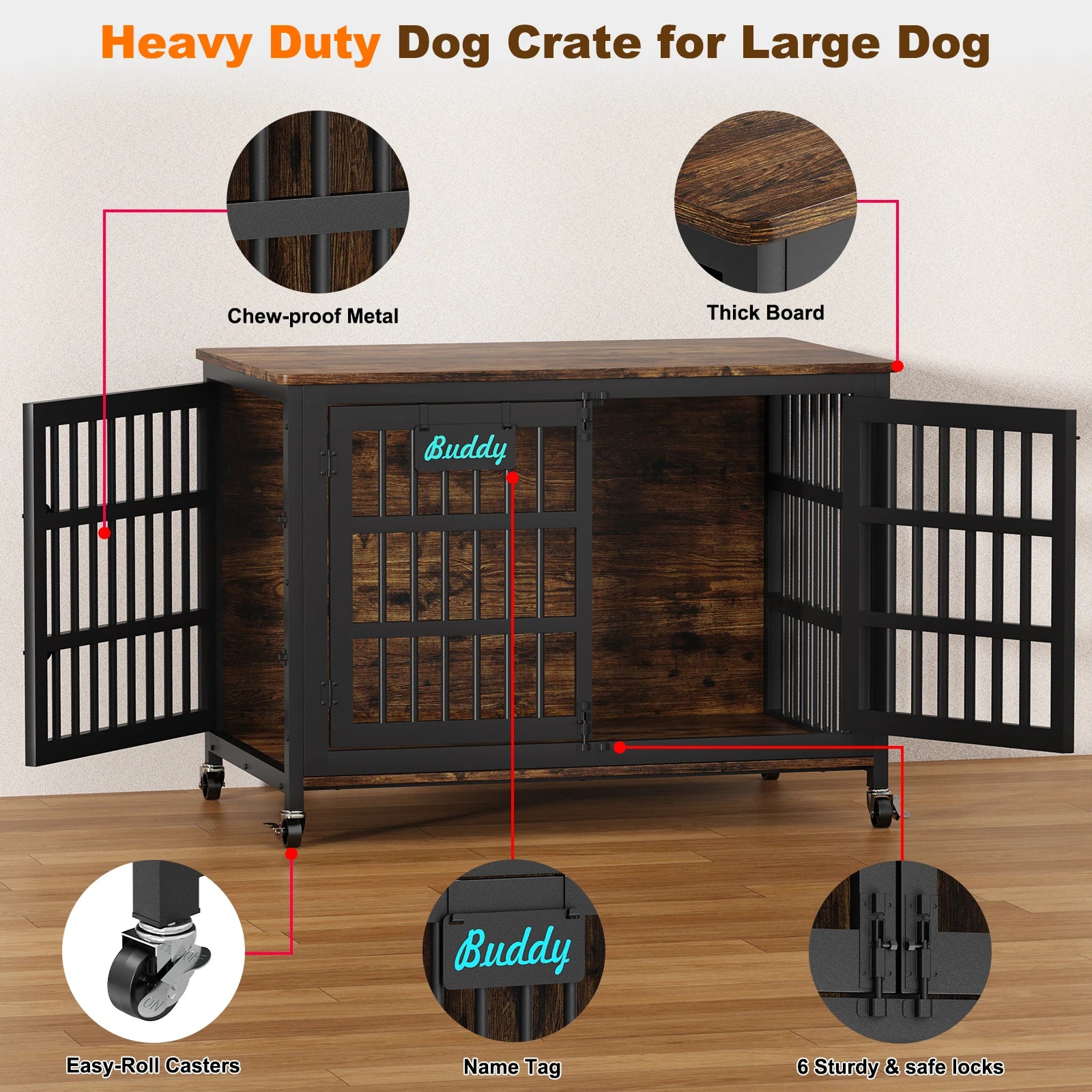 Heavy Duty Dog Crate Furniture