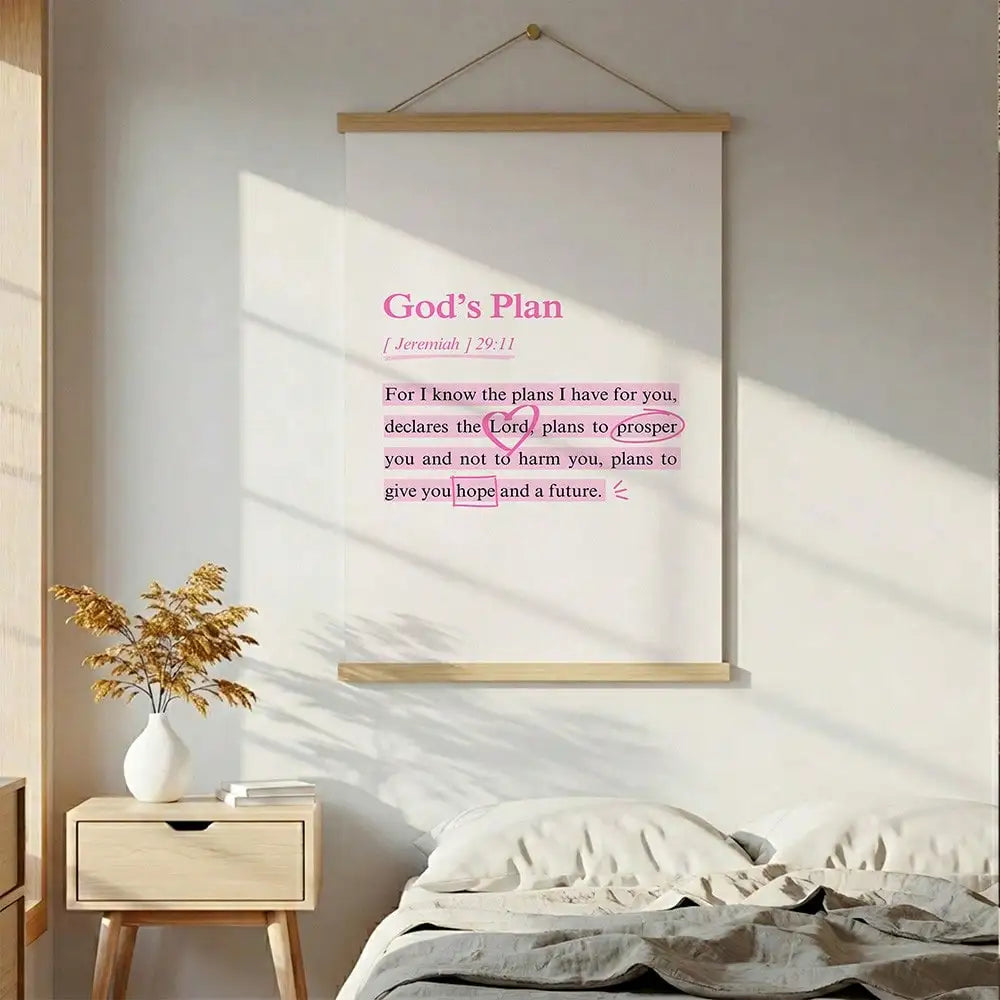 Jeremiah 29:11 Bible Verse Wall Art