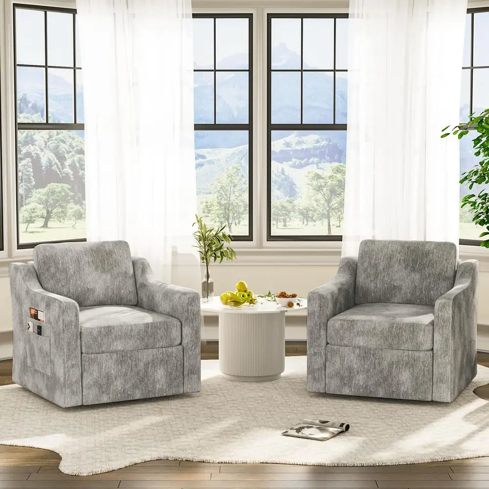 Swivel Accent Chair Set of 2